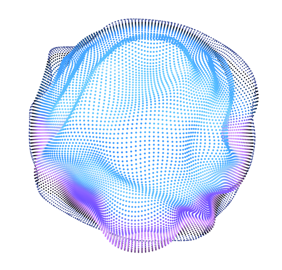 Abstract AI network visualization